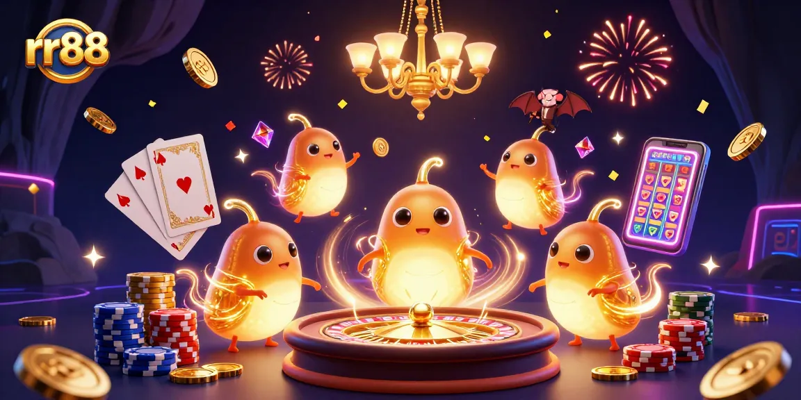 Light up your gaming experience at rr88 with glowing casino illustrations and dynamic action!