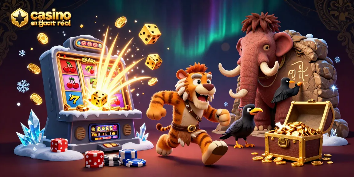 Gagnez aux jeux de casino en ligne argent réel avec un duo préhistorique de croupiers.