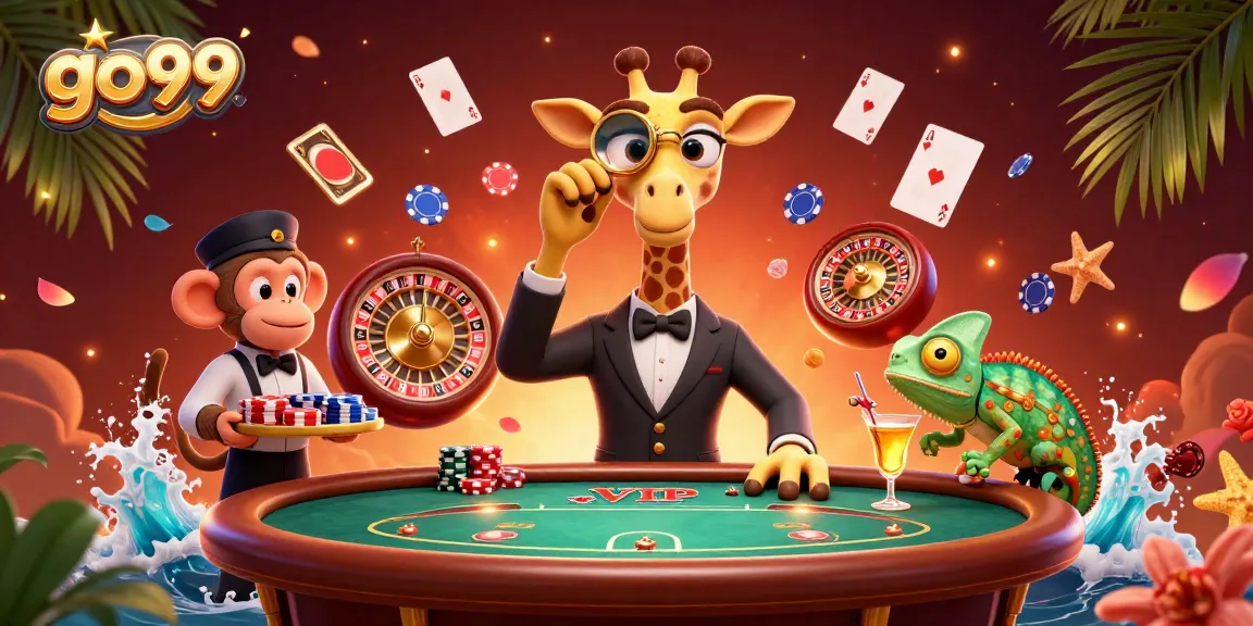 Experience excitement with go99 at the vibrant casino scene showcasing a high-stakes poker table.