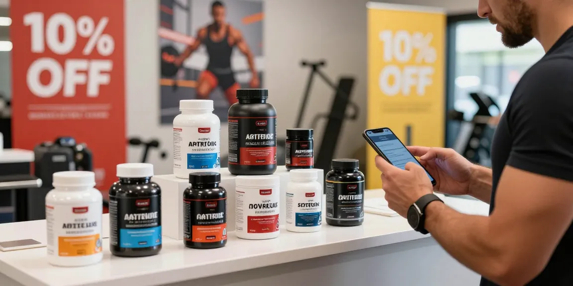 Astera Shop product display featuring Astera Labs steroids in a vibrant fitness setting.