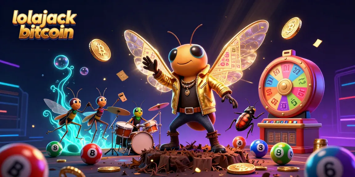 Experience thrilling gaming moments with lolajack bitcoin in a vibrant 3D casino scene.