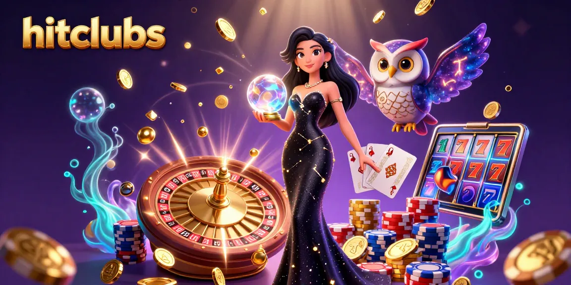 Experience hitclubs thrilling gaming with a stunning woman in a magical casino universe.