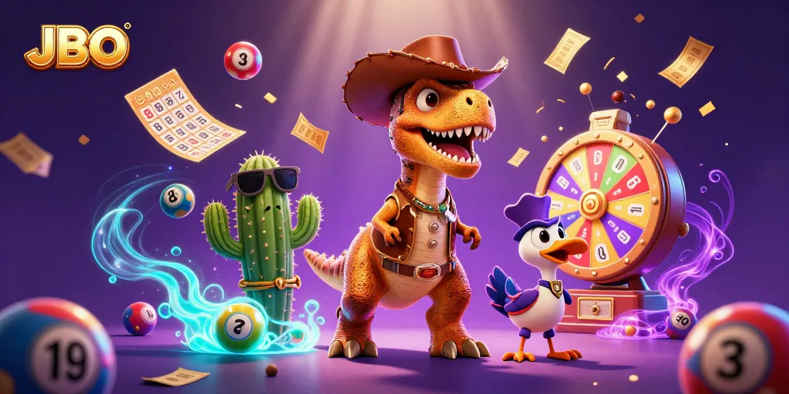 Experience thrilling gaming at JBO with colorful lottery balls, dynamic prizes, and cheerful characters.