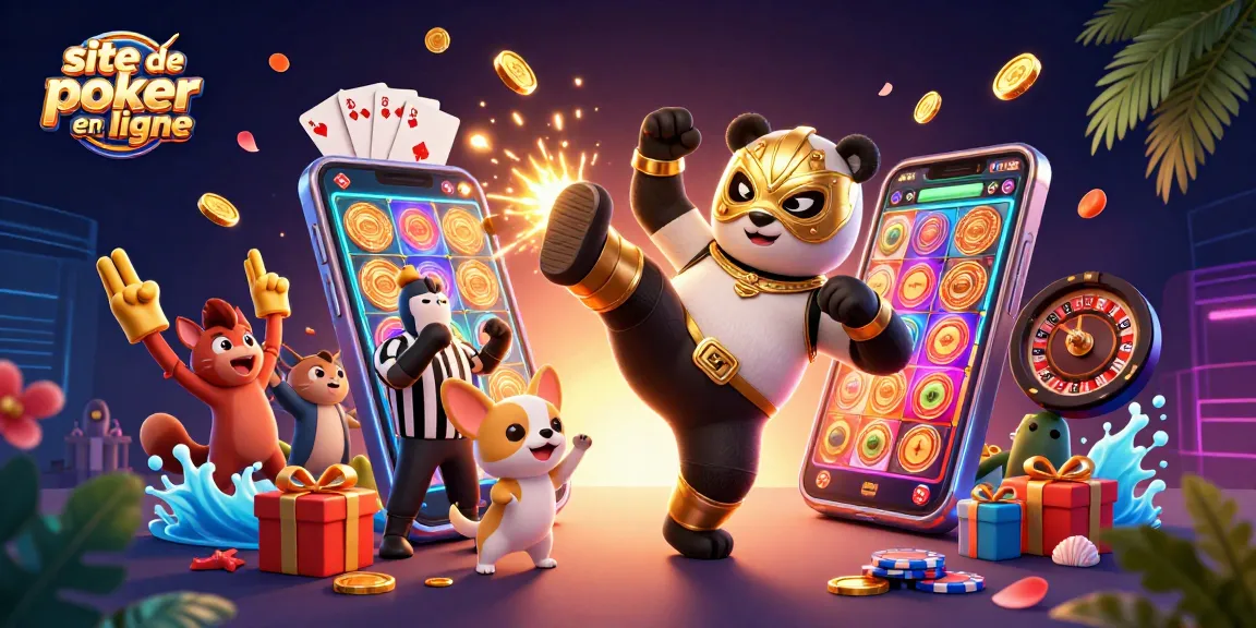 Jouez sur un site de poker en ligne avec des personnages animés captivants et des jeux colorés.