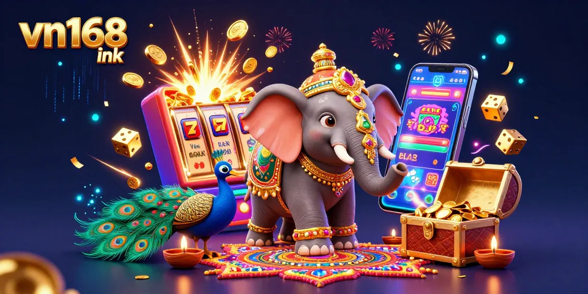 Engage with vn168 ink's thrilling gaming experiences featuring lively characters and dynamic casino elements.