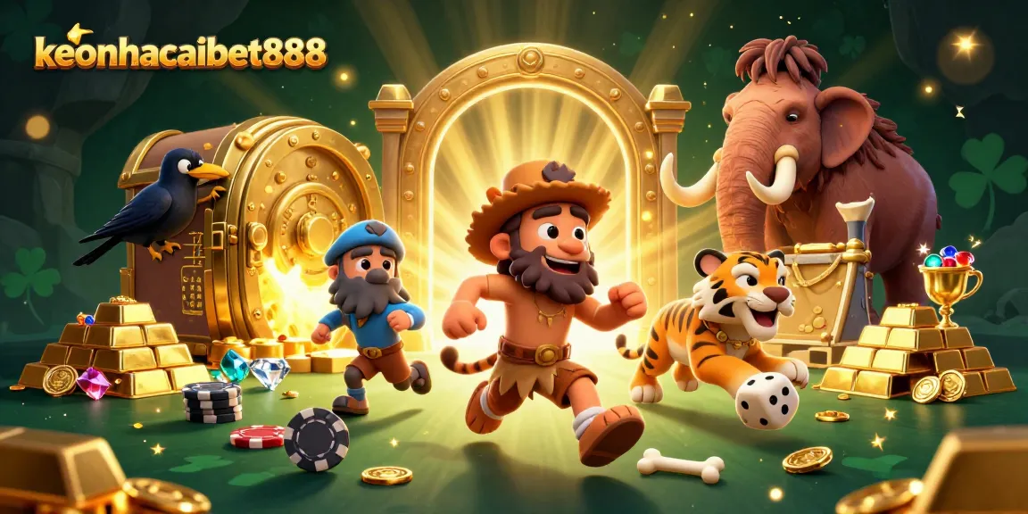 Experience exciting wins at keonhacaibet888 in this dynamic prehistoric casino scene.