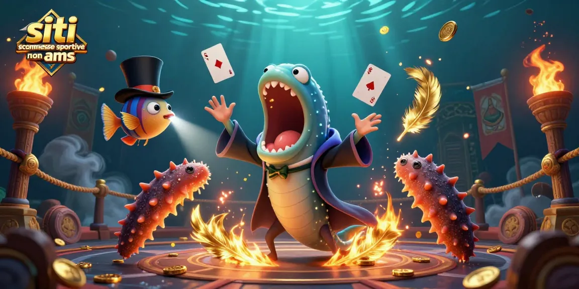 Scommetti nei siti scommesse sportive non AAMS con un'immagine di un'anguilla che fa trucchi di magia.