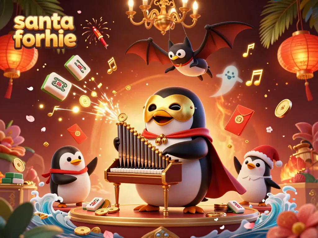 Experience holiday cheer with santa for hire, a whimsical scene of vibrant characters and festive elements.