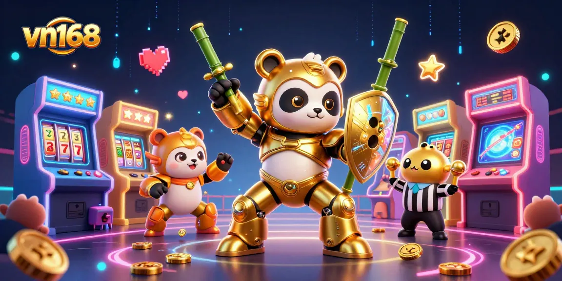 Spin jackpots and win big at vn168 with an exciting 3D casino illustration featuring dynamic gaming action.