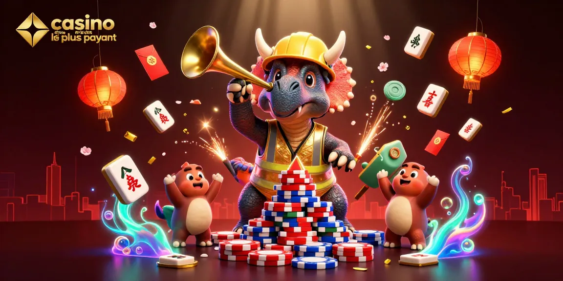 Découvrez le casino en ligne le plus payant avec des personnages dynamiques construisant des jetons de poker.