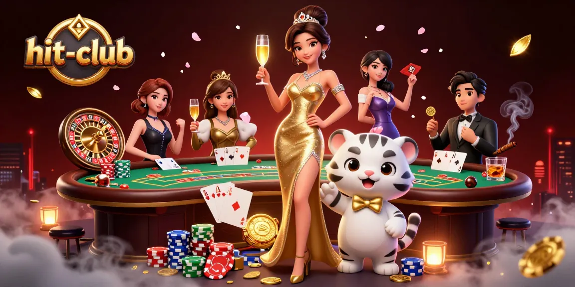 Experience thrilling gameplay at hit-club with a glamorous style and stunning casino elements.