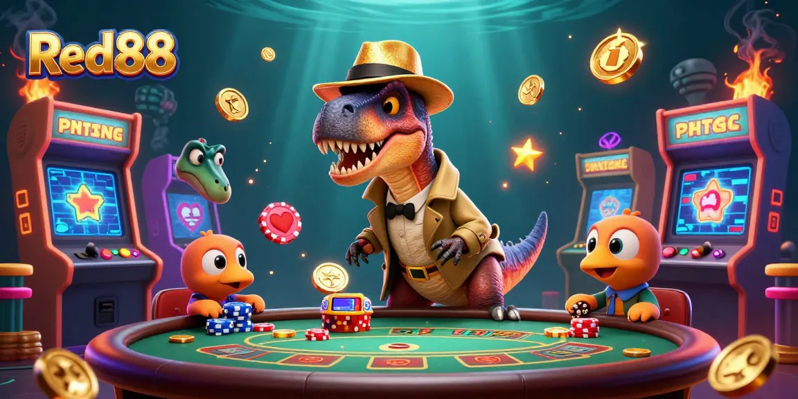 Play exciting games at Red88 while a velociraptor counts cards and a stegosaurus supervises.