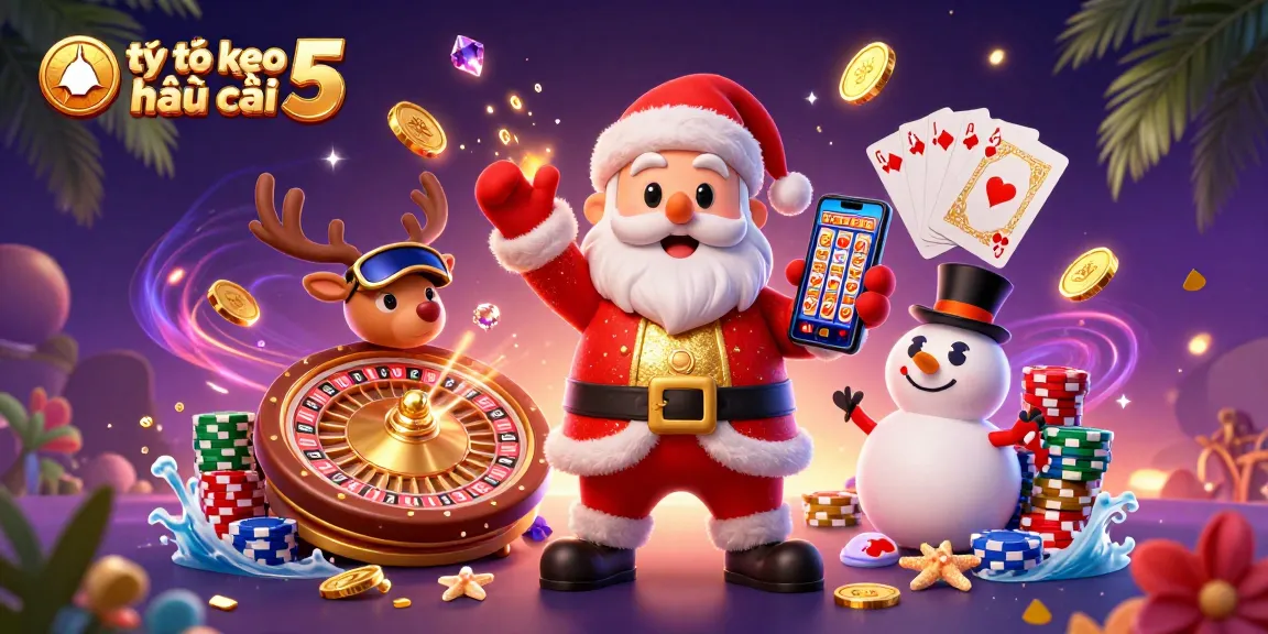 Engage with tỷ lệ kèo nhà cái 5 in this vibrant 3D casino scene featuring characters and dynamic gaming elements.