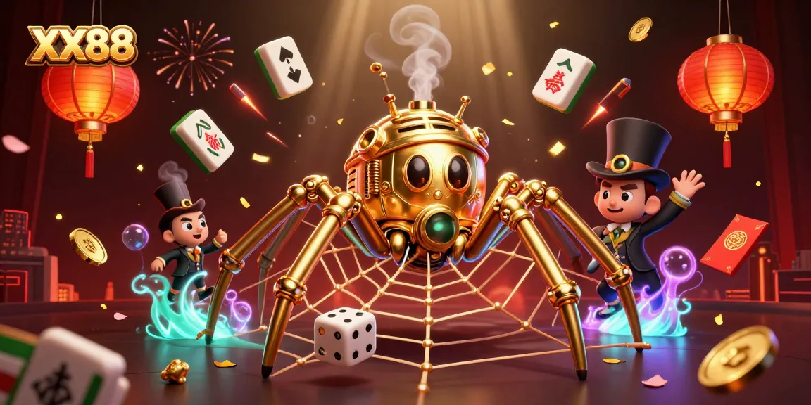 Immerse in the captivating world of XX88 with a vibrant 3D casino illustration featuring dynamic gaming elements.