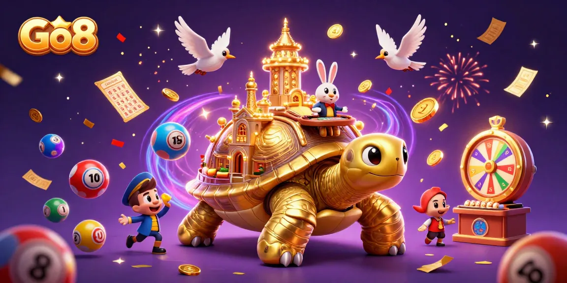 Go8's vibrant casino scene features a golden tortoise, dynamic games, and exciting prizes.