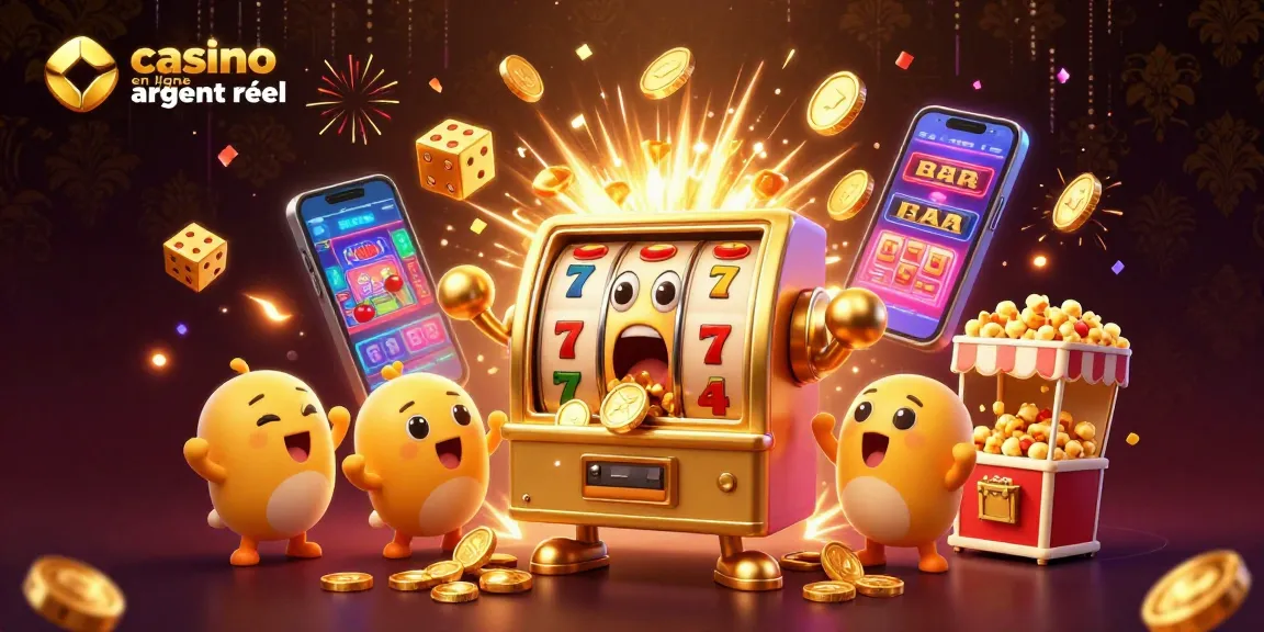 Profitez des jackpots passionnants au casino en ligne argent réel avec des machines à sous 3D animées.