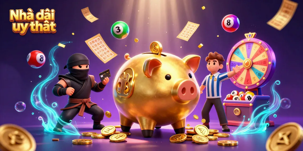 Engage with Nhà cái uy tín in this vibrant, action-packed scene of cartoon characters celebrating casino games.